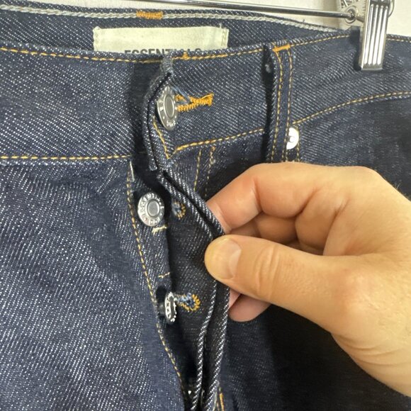 Fear of God Essentials Kurabo Japanese Denim Jeans Raw Indigo Slim 31x32 - Picture 4 of 8
